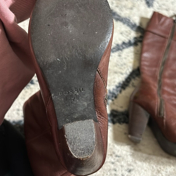 Vintage fossil brown leather size 7 - Picture 3 of 3